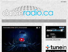 Tablet Screenshot of danceradio.ca